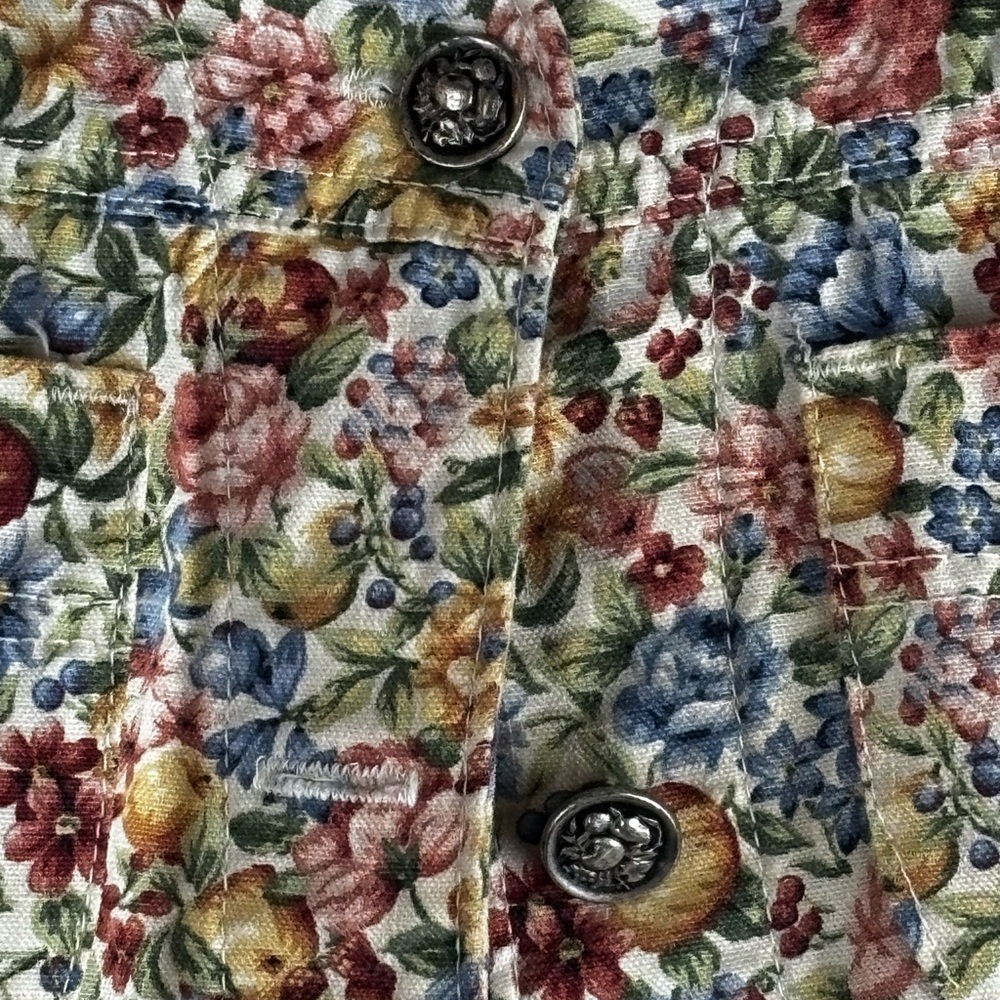 Vintage Y2K Willowbend Floral Button-Up Vest - Picture 7 of 10
